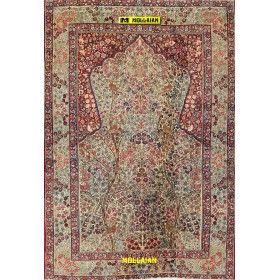 Antique persian Kerman 200x135-Mollaian-carpets-Antique carpets-Kerman - Kirman-0785-Sale--50%