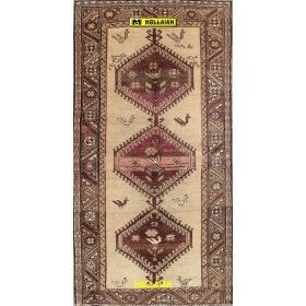 Old Persian Gabbeh Kashkuli 240x122-Mollaian-carpets-Gabbeh and Modern Carpets-Gabbeh Kashkuli-11180-Sale--50%