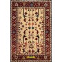 Shirvan Uzbek 225x150-Mollaian-tappeti-Tappeti Geometrici-Shirvan-7019-Saldi--50%