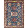 Uzbek Kazak 212x153-Mollaian-tappeti-Tappeti Geometrici-Uzbek - Uzbeck-14139-Saldi--50%