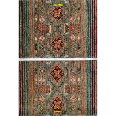 Pair of Khorjin Shabargan Bedside rugs 83x60-83x59-Mollaian-carpets-Bedside carpets-Khorgin - Shabargan - Khorjin-14049-14053...