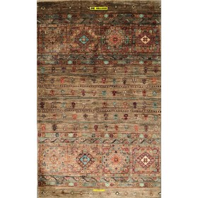 Khorjin Shabargan Bedside rug 131x84-Mollaian-carpets-Gabbeh and Modern Carpets-Khorgin - Shabargan - Khorjin-14086-Sale--50%