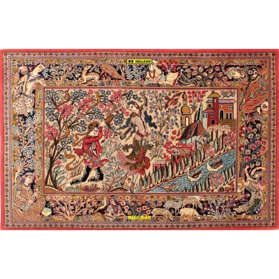 Qum Kurk Persia 163x107-Mollaian-carpets-Classic carpets-Qum - Ghom-3145-Sale--50%