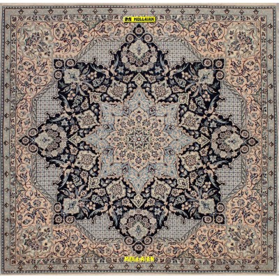 Nain Habibian 6 line Persia 148x145-Mollaian-tappeti-Tappeti Classici-Nain-6401-Saldi--50%