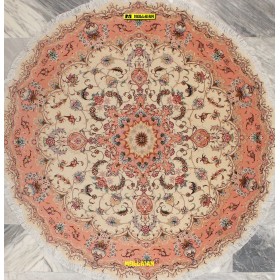 Tabriz 60R extra fine Persia 150x150-Mollaian-tappeti-Tappeti Quadrati e Fuori Misure-Tabriz-3606-Saldi--50%