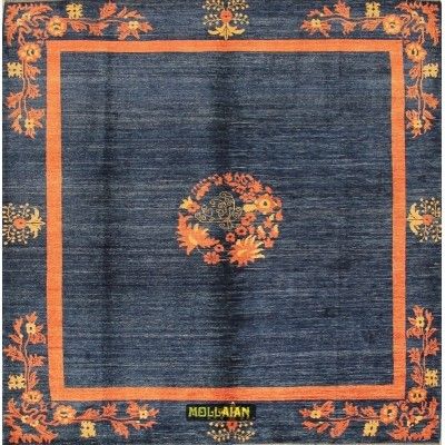 Uzbeck Pamir Afghanistan 204x203-Mollaian-tappeti-Tappeti Quadrati e Fuori Misure-Uzbek - Uzbeck-4033-Saldi--50%
