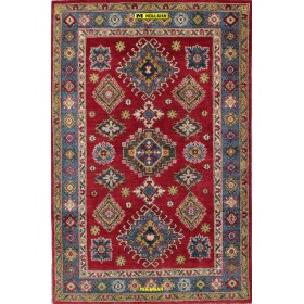 Uzbek Kazak 185x120-Mollaian-tappeti-Tappeti Geometrici-Uzbek - Uzbeck-14165-Saldi--50%