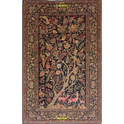 Old Kashan Kurk Persia 223x142-Mollaian-carpets-Home-Kashan-14378-Sale--50%
