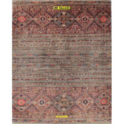 Khorjin Shabargan extra-fine 192x154-Mollaian-carpets-Gabbeh and Modern Carpets-Khorgin - Shabargan - Khorjin-14029-Sale--50%