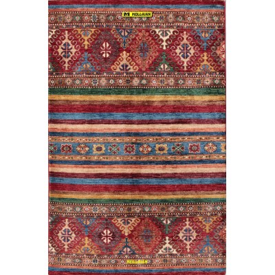 Khorjin Shabargan extra-fine 151x97-Mollaian-carpets-Gabbeh and Modern Carpets-Khorgin - Shabargan - Khorjin-14070-Sale--50%