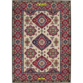 Uzbek Kazak 246x175-Mollaian-tappeti-Tappeti Geometrici-Uzbek - Uzbeck-14113-Saldi--50%
