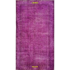 Yuruk Vintage 212x115 Lilac-Mollaian-carpets-Patchwork Vintage carpets-Vintage-11100-Sale--50%