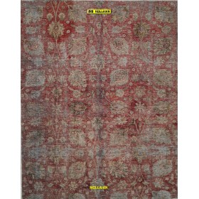 Tabriz Vintage Persia Grey 201x160-Mollaian-carpets-Patchwork Vintage carpets-Vintage-12011-Sale--50%