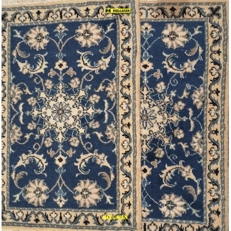 Nain coppia Scendiletto Persia 87x59-Mollaian-tappeti-Home-Nain-14627-14628-Saldi--50%