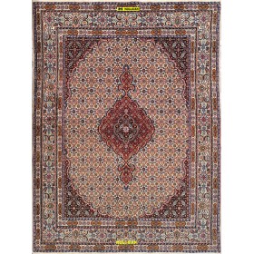 Birgiand extra-fine 200x147-Mollaian-carpets-Geometric design Carpets-Birgiand - Birjand - Mud-14654-Sale--50%
