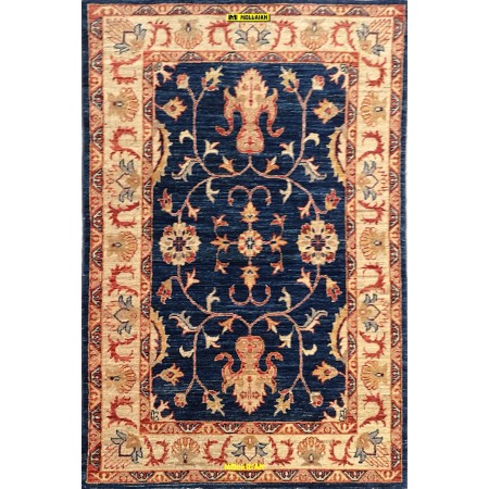 Sultanabad fine 143x96 Azzurro Blu-Mollaian-tappeti-Tappeti Classici-Sultanabad - Soltanabad-8685-Saldi--50%