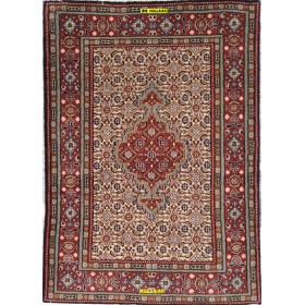 Mud fine 118x81-Mollaian-carpets-Geometric design Carpets-Birgiand - Birjand - Mud-13211-Sale--50%