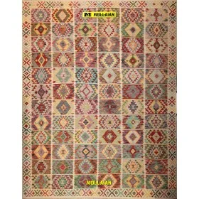 Kilim Kaudani Melange 390x300-Mollaian-carpets-Kilim -Sumak-Kilim - Kaudani - Vaziri - Herat-14731-Sale--50%