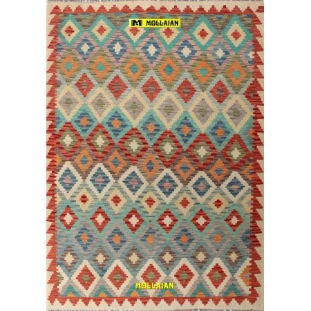 Kilim Kaudani Melange 245x175-Mollaian-carpets-Kilim -Sumak-Kilim - Kaudani - Vaziri - Herat-14739-Sale--50%