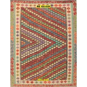 Kilim Kaudani Melange 195x150-Mollaian-carpets-Kilim -Sumak-Kilim - Kaudani - Vaziri - Herat-14779-Sale--50%