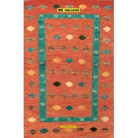 Kilim Deco Barjasteh 152x97-Mollaian-carpets-Kilim -Sumak-Kilim Barjasteh-14821-Sale--50%