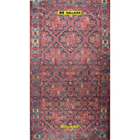 Antique Caucasian Sumak 385x210-Mollaian-carpets-Antique carpets-Sumak - Sumagh - Sumaq-2749-Sale--50%