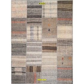 Patchwork Kilim 235x170 grigio-Mollaian-tappeti-Tappeti Patchwork Vintage-Patchwork kilim-12910-Saldi--50%