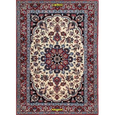 Isfahan Extra Fine Seta Persia 100x73-Mollaian-tappeti-Tappeti Scendiletto-Isfahan-6103-Saldi--50%