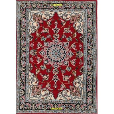 Isfahan Extra Fine Seta Persia 100x70-Mollaian-tappeti-Tappeti Scendiletto-Isfahan-6120-Saldi--50%